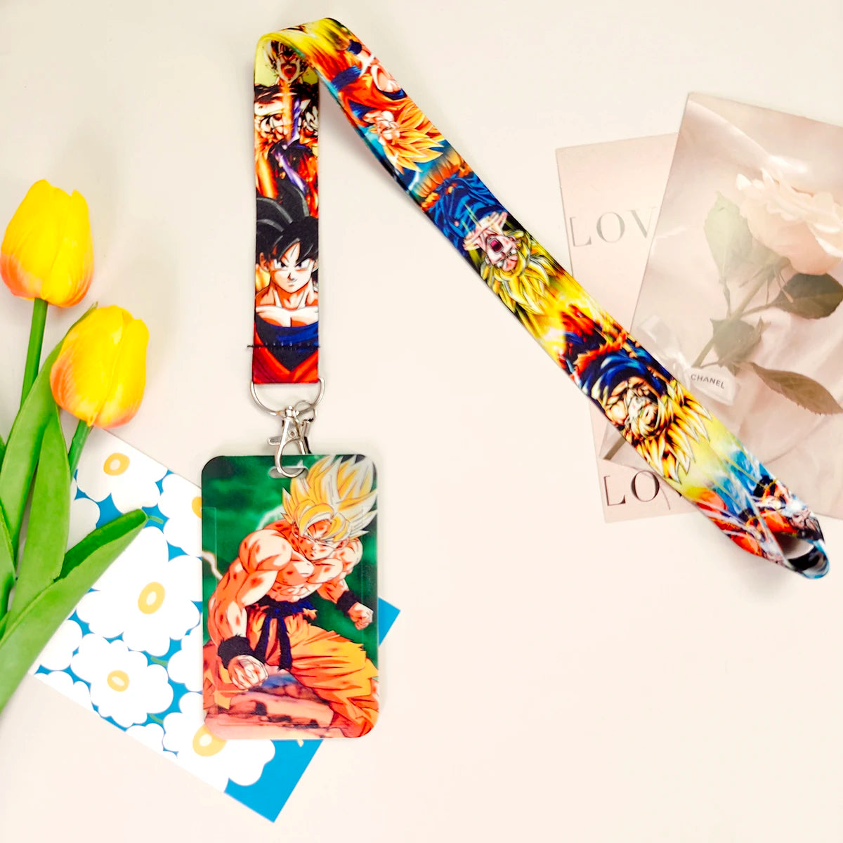 Dragon Ball Anime Lanyard – Credential Holder for Key, Card, Badge & Gym Keychain Accessories Gift