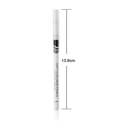 Waterproof White Eyeliner Pencil – Quick-Dry, Long-Lasting No-Bloom Eye Liner Pen for Professional Makeup