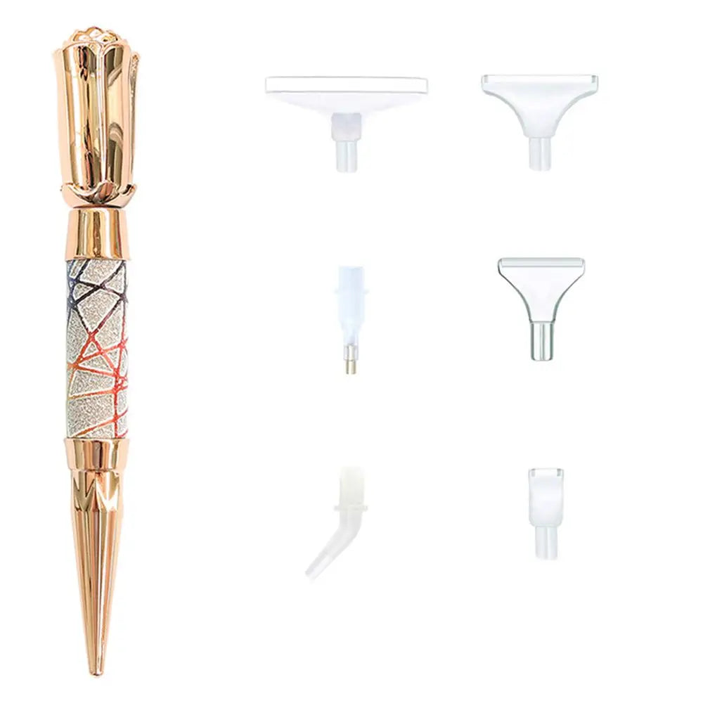 5D Diamond Painting Pen Kit – Glitter Sparkle Point Drill Pens for Cross Stitch, Embroidery, DIY Crafts & Nail Art