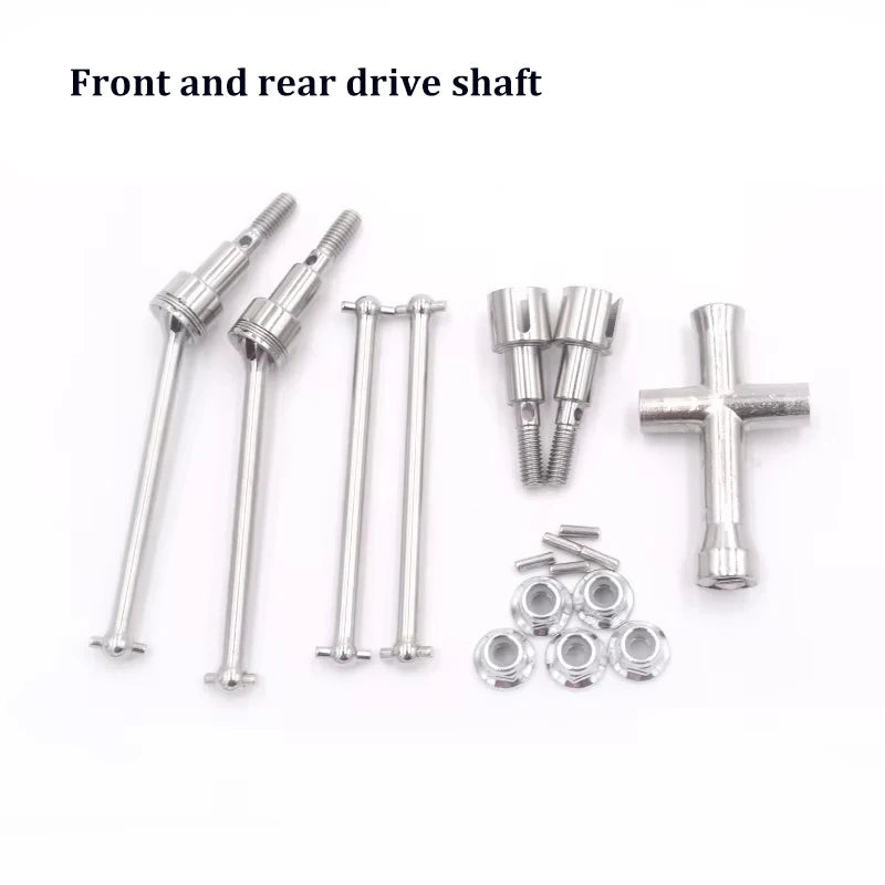 SCY Metal Upgrade Kit — Rear Suspension Hub, Rod, Swing Arm, Gear Bearing, Steering Cup & Drive Shaft for 16101Pro, 16102Pro, SG116 Max