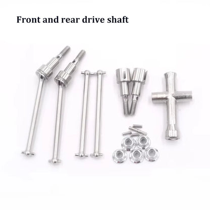SCY Metal Upgrade Kit — Rear Suspension Hub, Rod, Swing Arm, Gear Bearing, Steering Cup & Drive Shaft for 16101Pro, 16102Pro, SG116 Max