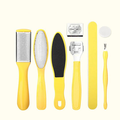 8 Piece Foot Exfoliating File Set - Octopus Fish Eye Heel Scraper for Callus Removal, Cracked Heel and Sole Care