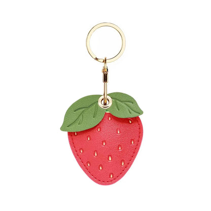 Leather Keychain Case for Apple AirTag – Cute Protective Anti-Scratch GPS Tracker Cover