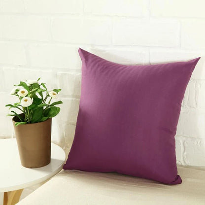 40x40cm Solid Color Cushion Cover - Sofa Backrest Pillowcase for Living Room, Home Decor & Household Comfort