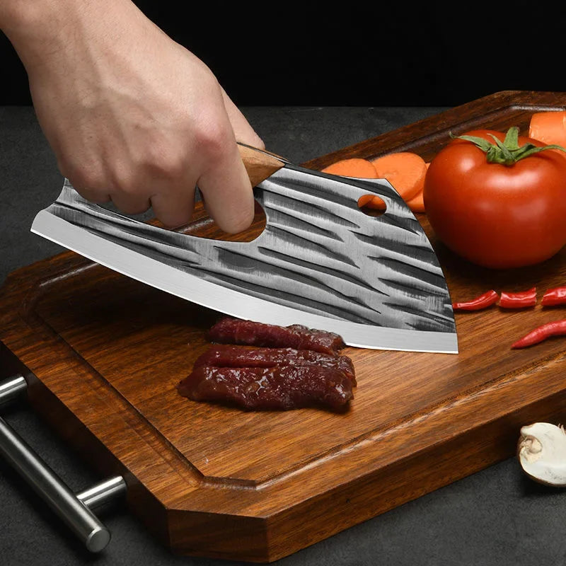 Effort-Saving Kitchen Chef Knife – Handmade Stainless Steel Boning, Vegetable & Chopper Knife for Household Use
