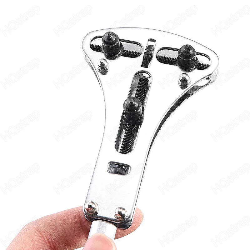 Three-Jaw Watch Case Opener – Adjustable Screw Back Remover Tool for Watchmakers