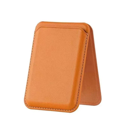 Strong Magnetic Leather Wallet with Hidden Stand – MagSafe Case & Card Holder for iPhone 13, 14, 15 Pro Max