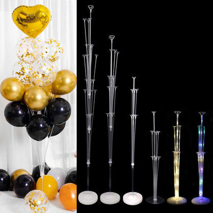 Versatile Birthday Balloon Stand: Durable Holder and Stick Tubes for Party Decorations - Ideal for Weddings, Birthdays, and Baby Showers