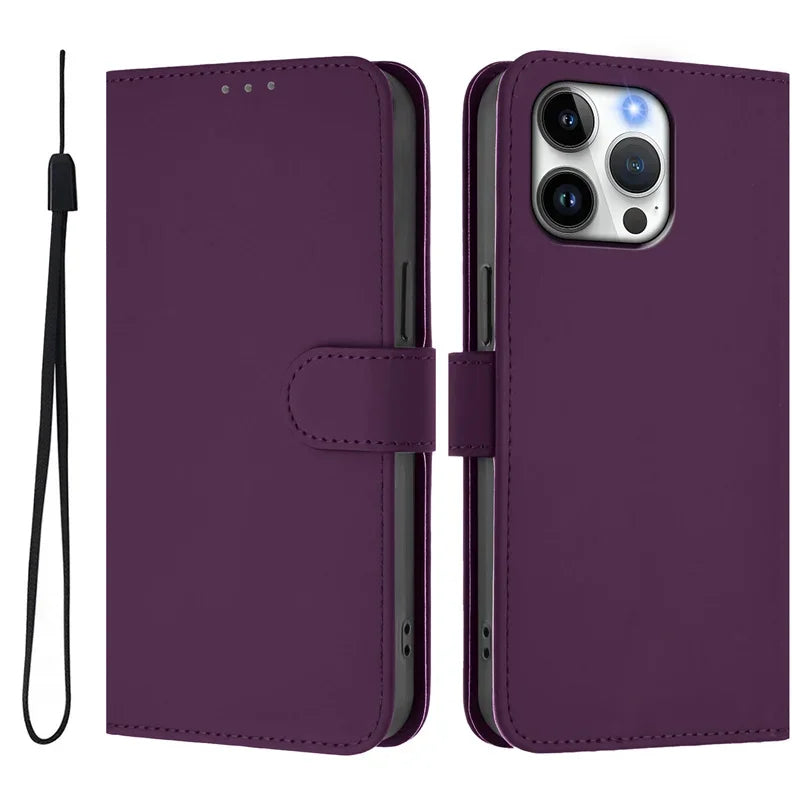 iPhone 16 Series Wallet Leather Flip Case – Protective Cover for 16, 16 Pro, 16 Pro Max & 16 Plus