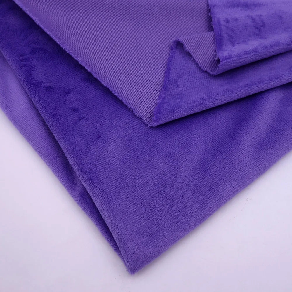 160CM/63" Wide Minky Plush Fabric – Super Soft Flannel Fabric for DIY Dolls, Toys, and Crafts, Sold by the Meter