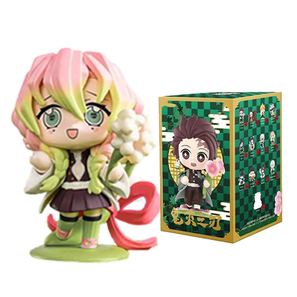Anime Demon Slayer Blind Box Figures — 1-12pcs Tanjiro & Nezuko PVC Model Ornaments, Kids Christmas & Halloween Gift