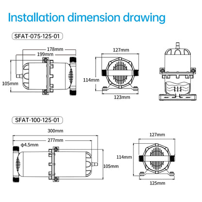 0.75L 1L 125PSI Pre-Pressurized Accumulator Tank – Water Pressure Storage Vessel for Pump Flow Control