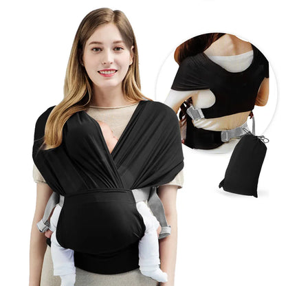 Adjustable Newborn Baby Sling - Soft Breathable Air Mesh Wrap Carrier with Hip Seat Support