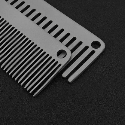 Small Titanium Alloy Portable Comb – Outdoor Camping Keychain Tool & Accessories