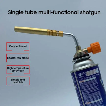 Portable Butane Welding Gas Flame Gun - Brazing Flamethrower for Soldering, Heat Gun for Outdoor Camping BBQ Equipment