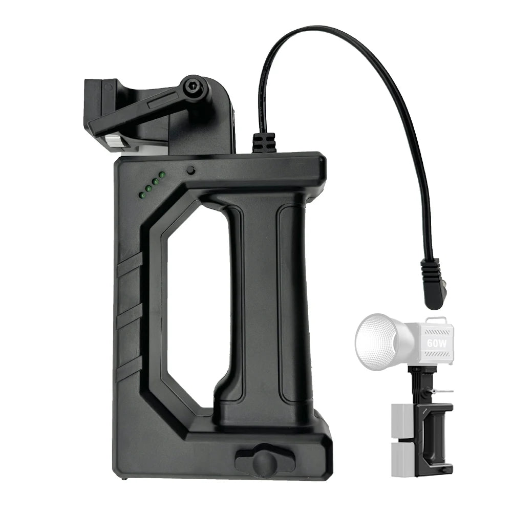 80W Dual Color Temperature COB Photography Light - Professional LED Video Light, Portable Handheld Fill Light with Mini Bowens