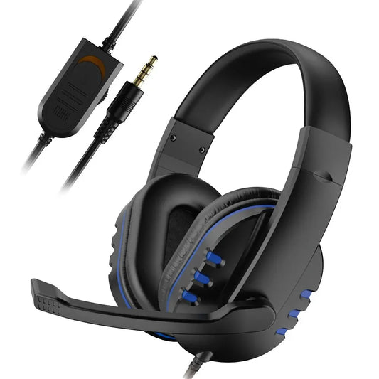 3.5mm Wired Gaming Headset with Microphone – Stereo Headphones for PS4, PC & Computer Chat
