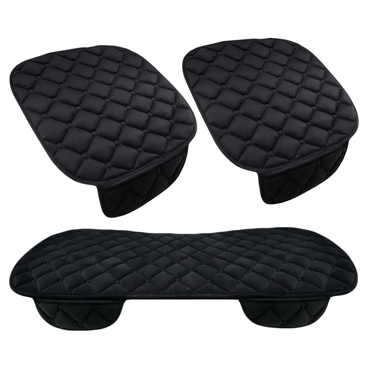 Plush Car Seat Cover - Soft Anti-Slip Universal Seat Cushion Protector