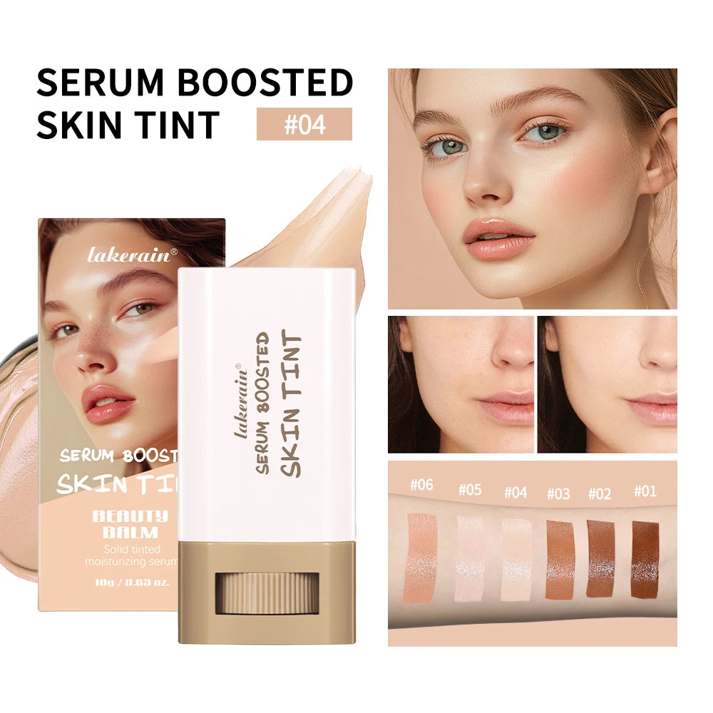 Stick Foundation Balm – Serum-Infused Skin Tint, High-Coverage & Smoothing, Travel-Friendly Bronzer