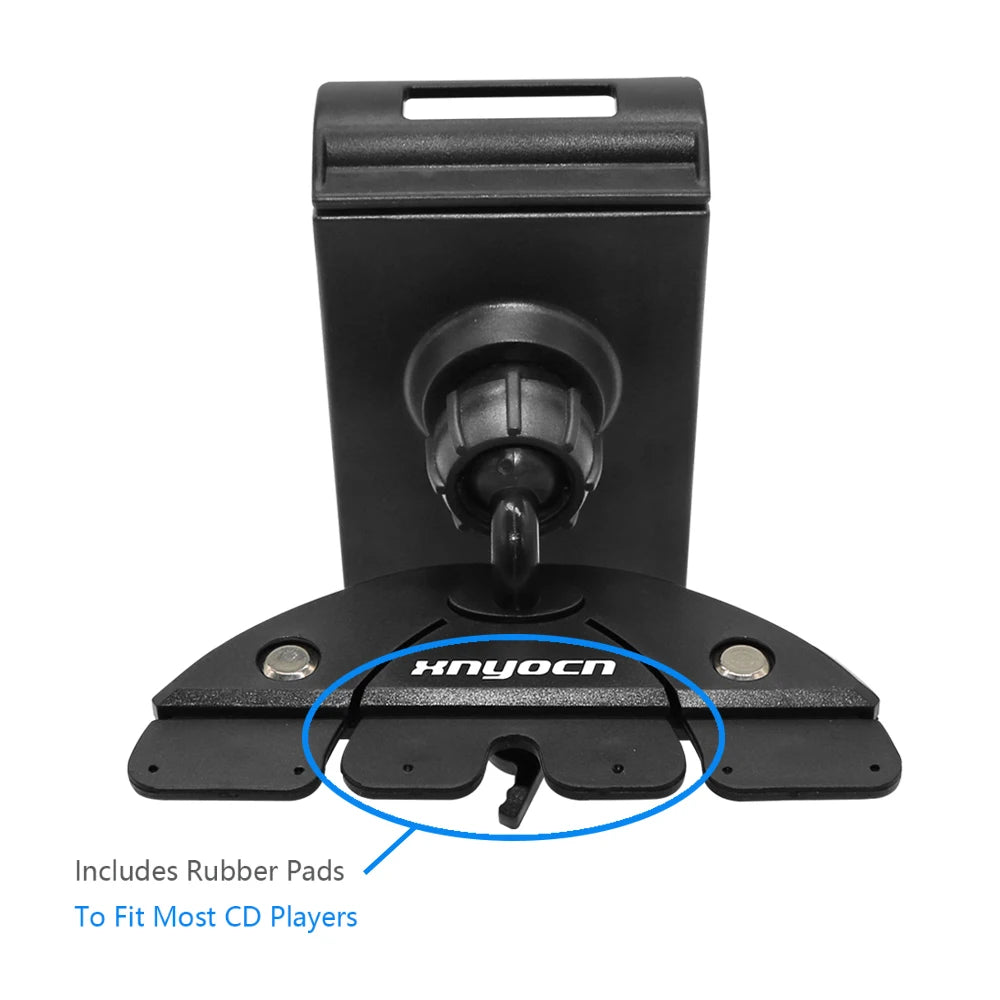 Car CD Slot 360° Rotating Tablet & Phone Holder – Universal Stand for 4–11” iPad, Samsung, Xiaomi