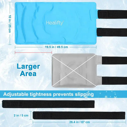 Large Reusable Ice Packs – Cold Compress for Surgery, Knee Pain, Soft Tissue Injuries & Instant Relief