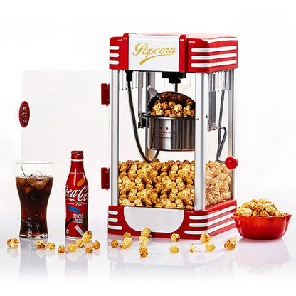 Small Electric Hot Air Popcorn Maker - Compact Household Popcorn Popper for Parties