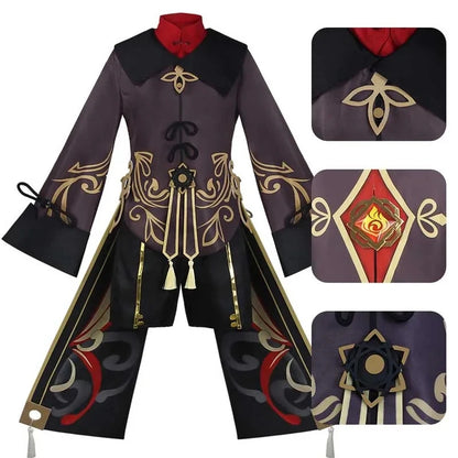 Hu Tao Cosplay Costume for Women — Anime Halloween Outfit, Adult Hu Tao Dress & Accessories