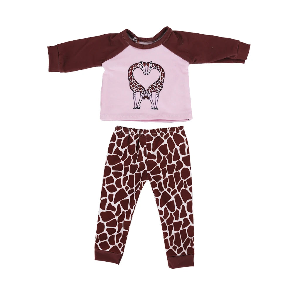 Doll Clothes Multi-Style Daily Set – Pajamas & Home Wear for 43cm Born Baby Dolls & 18-Inch American Dolls, Our Generation Toy Gift