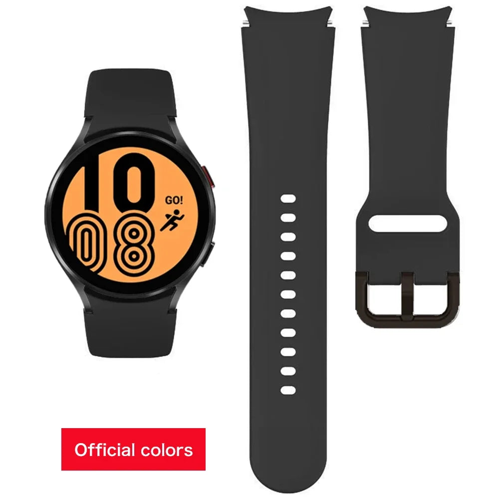 Samsung Galaxy Watch Silicone Band - 20mm Replacement Strap for Galaxy Watch 4, 5, 6, 5 Pro and 6 Classic 40mm–47mm Models