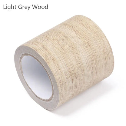 Wood Grain Repair Adhesive Tape - 5.7cm/8cm Floor Furniture Renovation Sticker for Skirting Lines Home Decor