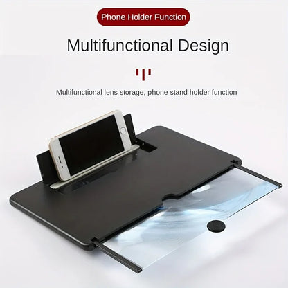 10/12 Inch Phone Screen Magnifier - HD Anti-Blue Light Amplifier for Movies, Gaming & Videos