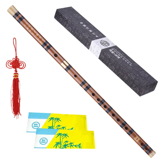 Pluggable Bitter Bamboo Dizi Flute – Handmade Traditional Chinese Woodwind Instrument, Key C/D/G for Professional Performance