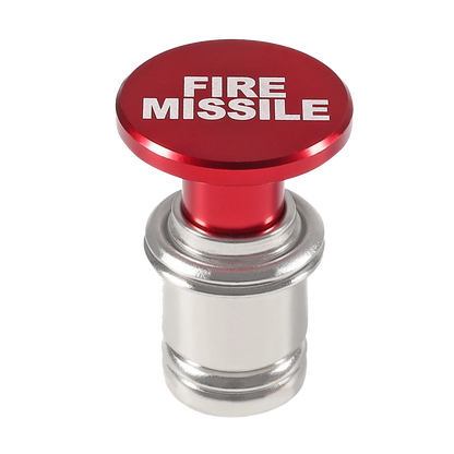 Fire Missiles Button Car Cigarette Lighter – Anodized Aluminum 12V Replacement for Most Vehicles