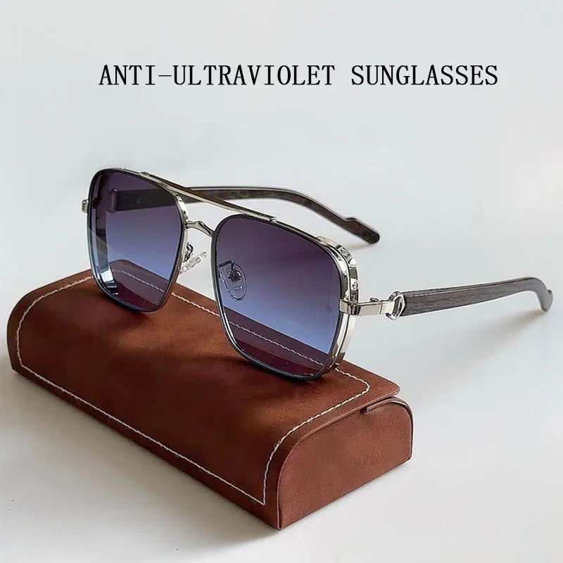 2023 Trendy Sunglasses for Men & Women – Square, Luxe Vintage Retro Steampunk Fashion Glasses, Gafas De Sol Hombre