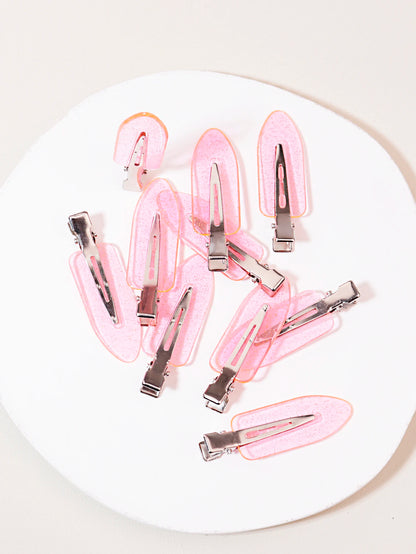 Seamless Transparent Hair Clips - 10-Piece Styling Clips for Wigs & Hair