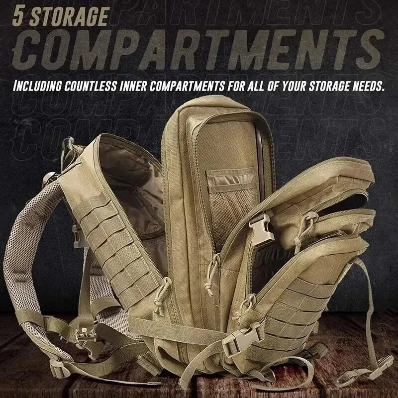 Big Capacity Men's Hiking Backpack | Army Tactical Camouflage Travel Outdoor Backpack | Military Gear