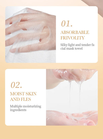 10PCS Anti-Wrinkle Collagen Face Masks – Moisturizing, Anti-Aging, Brightening Facial Sheet Masks