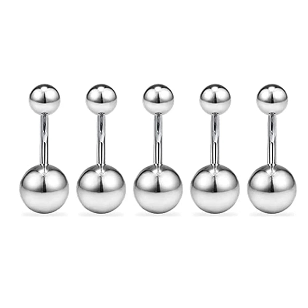 Stainless Steel Body Piercing Kit – Belly Button & Septum Piercing Set, Professional Piercing Tools for Personal and Salon Use