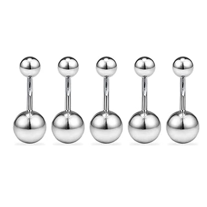 Stainless Steel Body Piercing Kit – Belly Button & Septum Piercing Set, Professional Piercing Tools for Personal and Salon Use