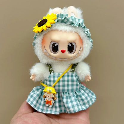 15-17CM Labubu Doll Clothes – Mini Plush Cotton Outfits for I, II, III Dolls, Party & Gift Accessories