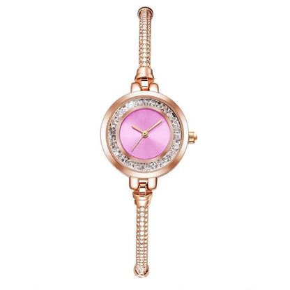 2024 Fashion Women's Wristwatch – Gold Bracelet with Small Dial, Elegant Quartz Steel Watch for Women