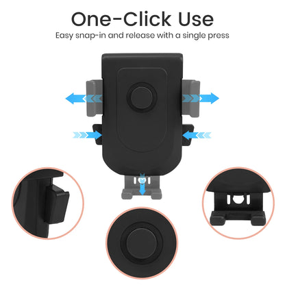 Stroller Phone Holder - 360° Adjustable Handlebar Mount for Shopping Carts and One-Hand Phone Access