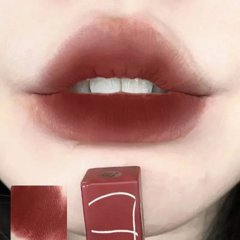 TX010 Thin Tube Matte Lipstick - Waterproof Sweatproof Long-Lasting Lip & Cheek Color Makeup