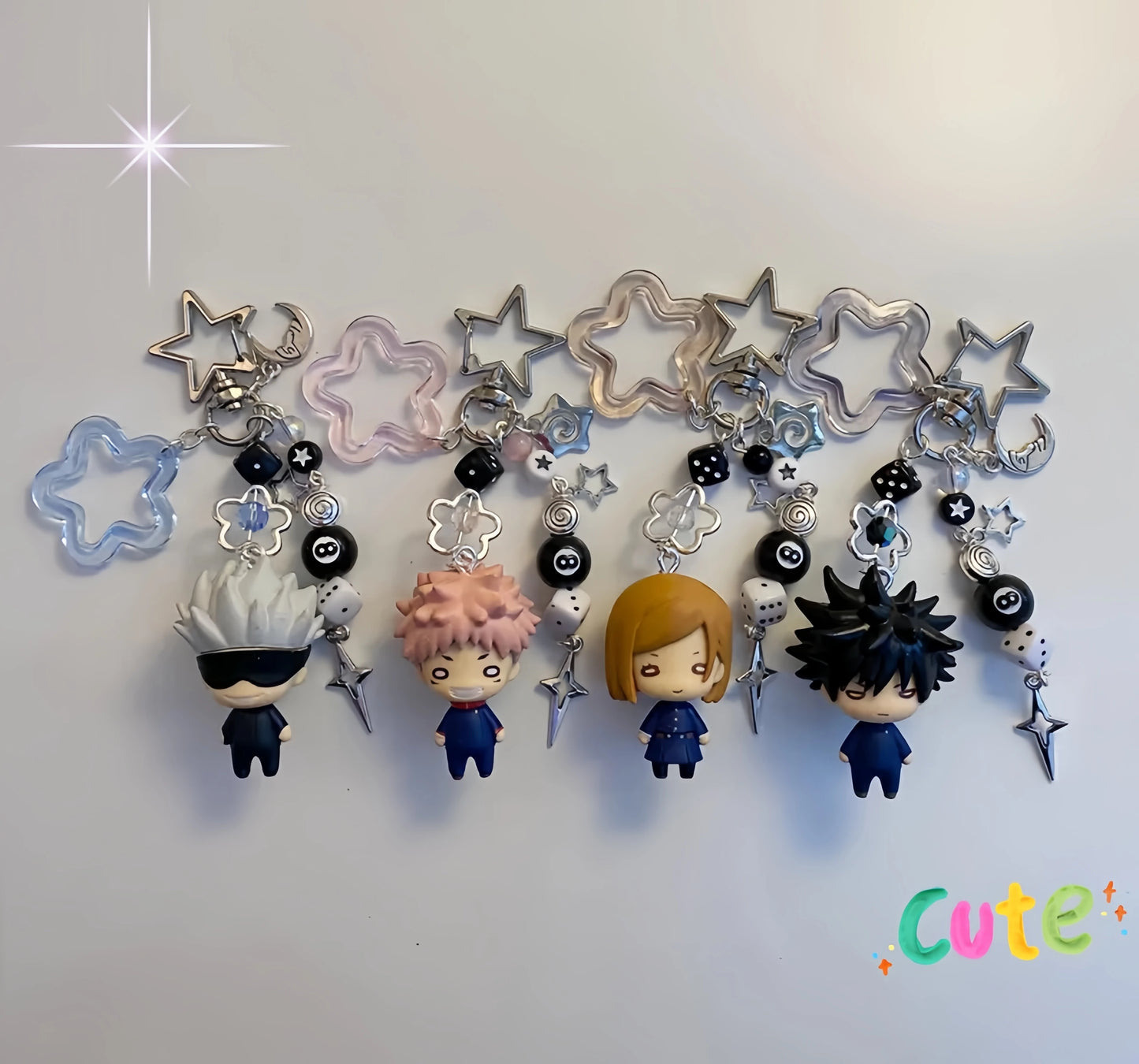 Handmade JJK Anime Figurine Keychain - Y2K Bag Charm & Unique Accessory