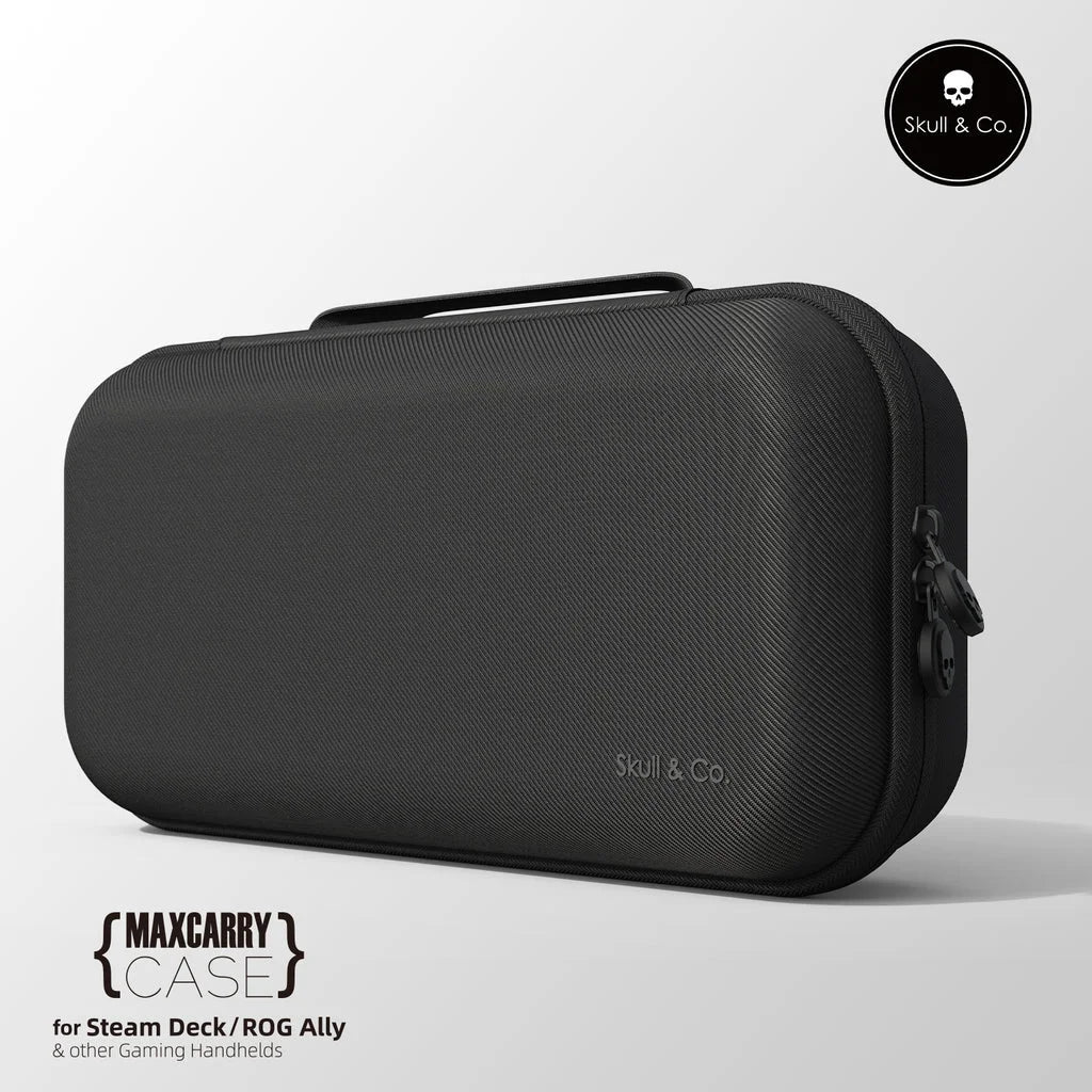 Skull & Co. MaxCarry Travel Case – Protective Carrying Bag for Steam Deck, ROG Ally & Handheld Consoles