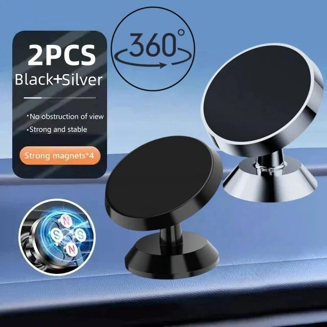Universal Magnetic Car Phone Holder — Dashboard & Wall Mount Stand for iPhone, Xiaomi, Huawei, Samsung