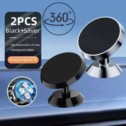 Universal Magnetic Car Phone Holder — Dashboard & Wall Mount Stand for iPhone, Xiaomi, Huawei, Samsung