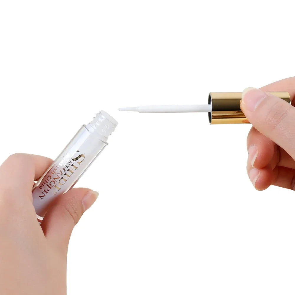 Professional Eyelash Glue – Clear/White or Dark/Black Waterproof Adhesive for False Lashes & Lash Lift