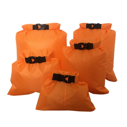5-Piece Waterproof Dry Bag Set - Outdoor Storage Sacks for Camping, Hiking, Swimming, Rafting & Kayaking