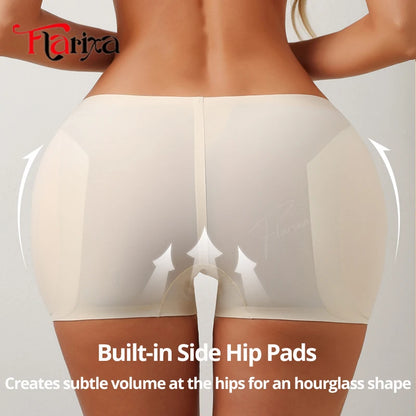 Flarixa Hip Pad Shapewear Panties – Butt Lifter & Tummy Control Ice Silk Modeling Shorts